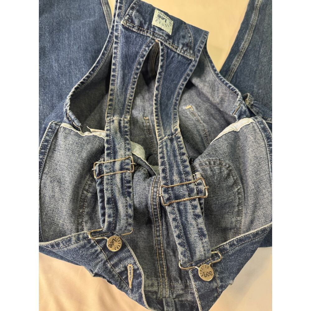 Vintage Lee Riveted Dungarees Denim Overalls - Picture 12 of 14